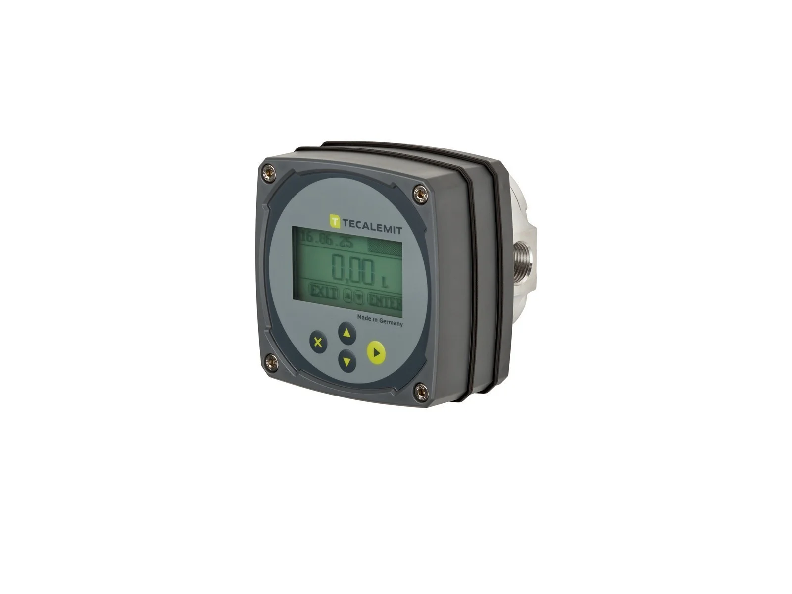 Tecalemit Flow Meter OG – Oval Gear for Fresh Oil, Antifreeze – 1–150 l/min up to 15 l/min internal battery