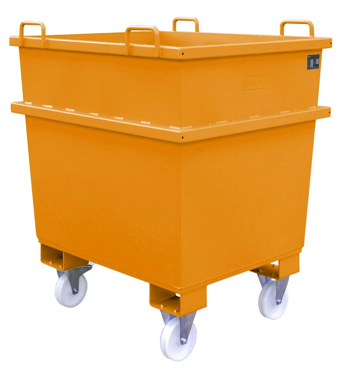 Contenitore universale UC 1000 1 m³ 1040 x 1200 x 1215 mm RAL 2000 Giallo arancione