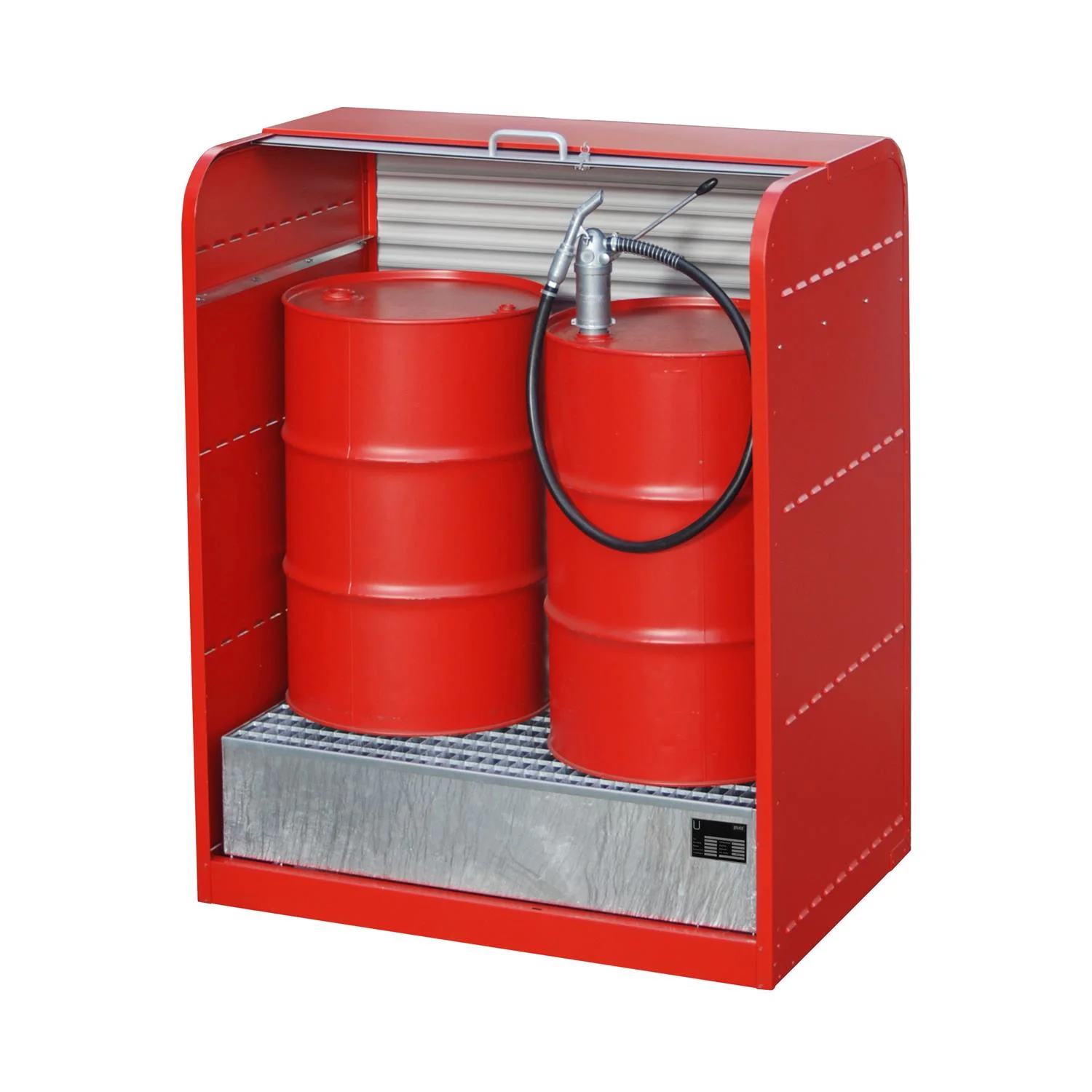 Hazardous Material Roller Shutter Cabinet RSG-1 1300x870x1610mm RAL 2000 Yellow-Orange 🟠