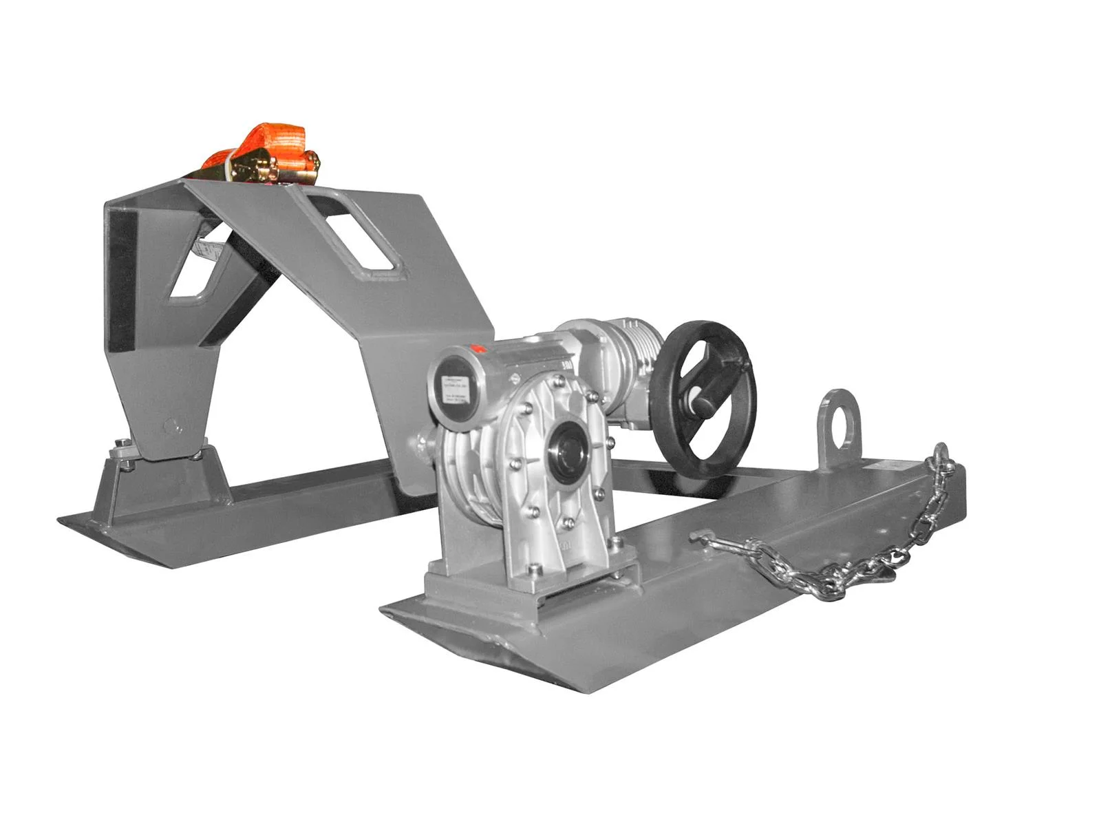 Drum Tipper with Hand Crank 1000x1070x405mm RAL 7005 Mouse Grey