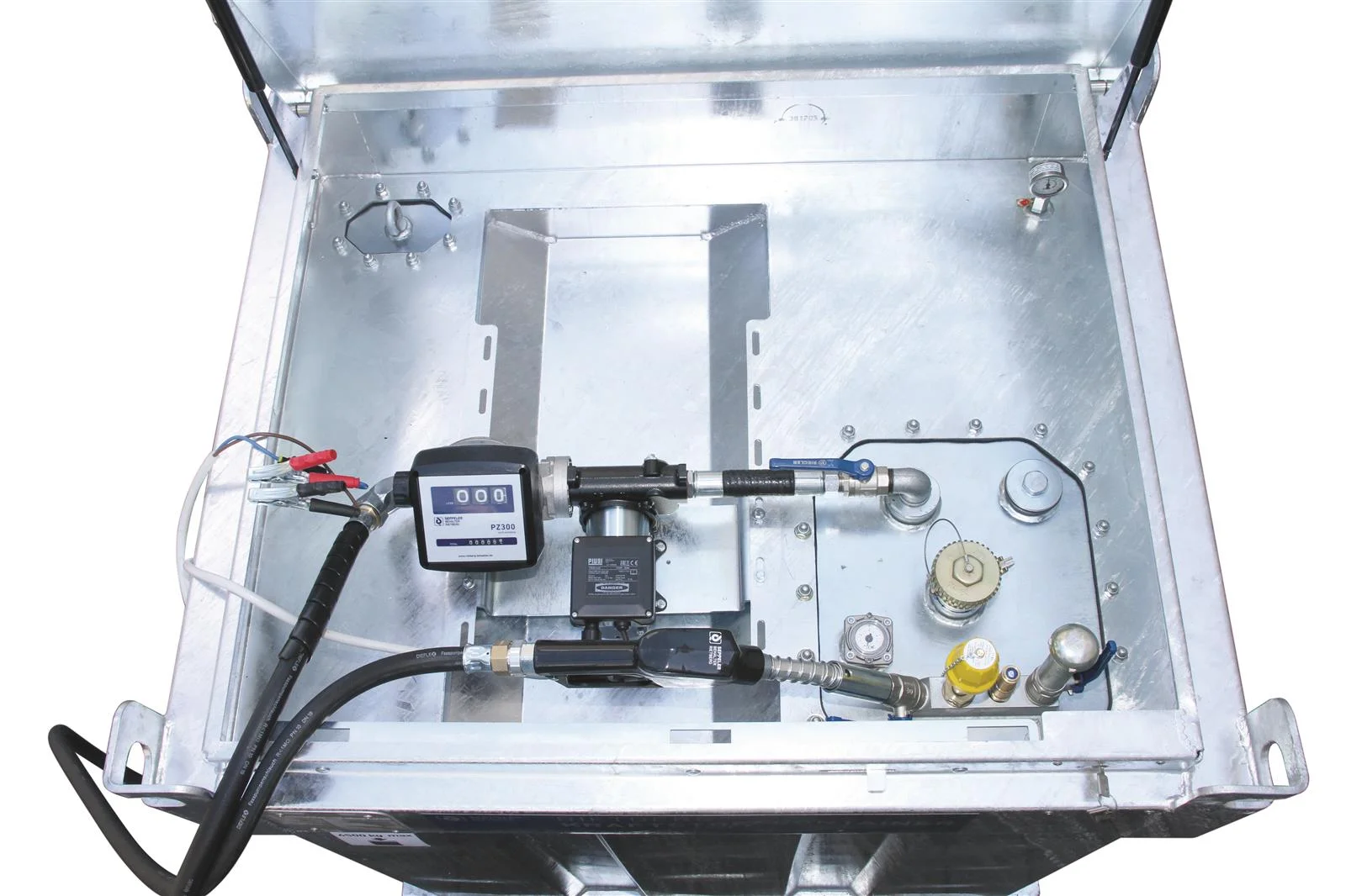 Contenitore per carburante QUADRO-D - Kit completo da 1000 litri (230 V)