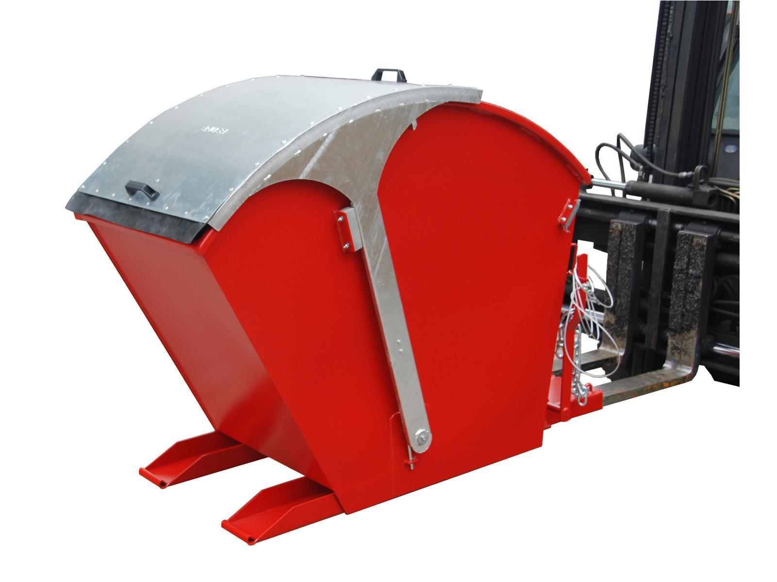 Kippbehälter 0,75m³ 1750x755x1220mm RD 750 RAL 3000 Feuerrot