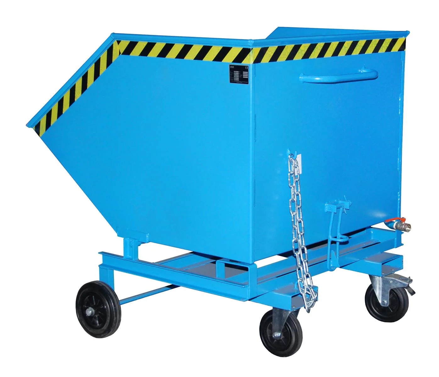 Chip Container Cart SKW-ET 1000 Liters 1420x1340x1225mm RAL 5012 Light Blue