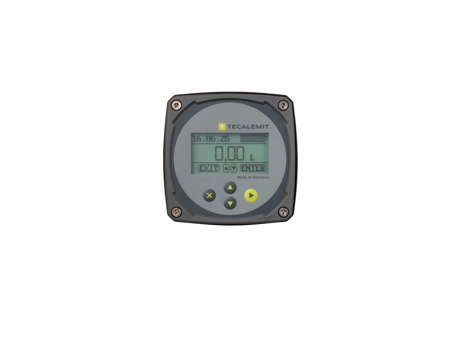 Tecalemit Flow Meter OG – Oval Gear for Fresh Oil, Antifreeze – 1–150 l/min up to 15 l/min internal battery
