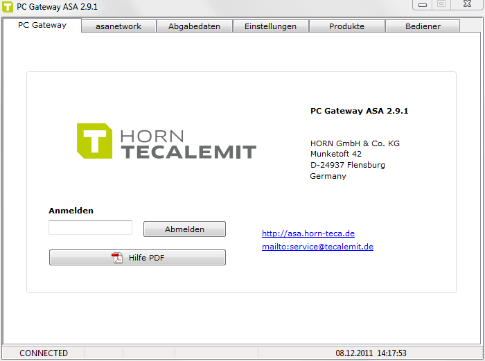 Software fĂĽr Ă–lmanagementsysteme PC-Gateway / asanetwork Software fĂĽr Ă–lmanagementsysteme PC-Gateway / asanetwork