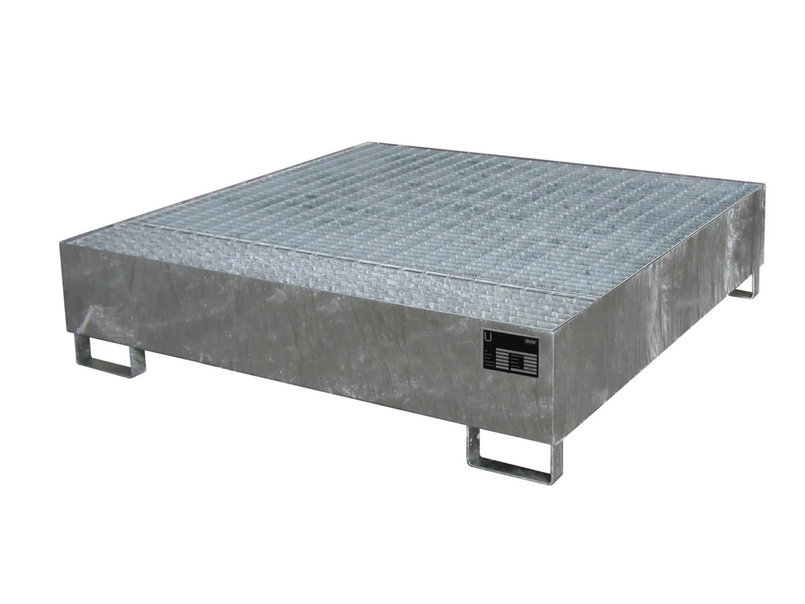 Auffangwanne 1460x1460x355mm 450 Liter Typ AW lackiert AW 450 feuerverzinkt