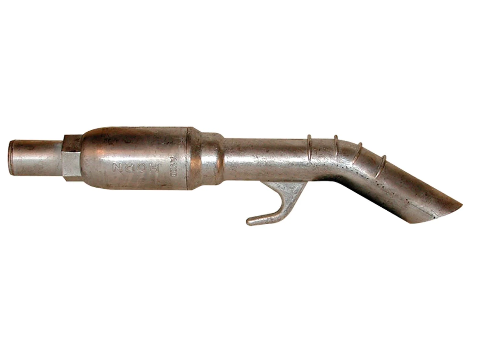 Valvola di scarico AV 20 per tubo DN 19 HORN TECALEMIT, Schlauchdüse, Gasschlauchpistol, Siphon, Handgriff, Metallgrau
