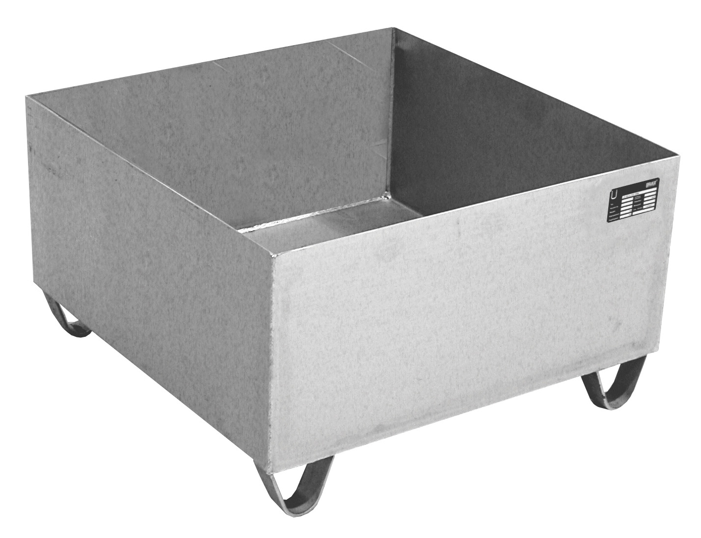 Edelstahl Auffangwannen 800x800x465mm 210 Liter VAW-1