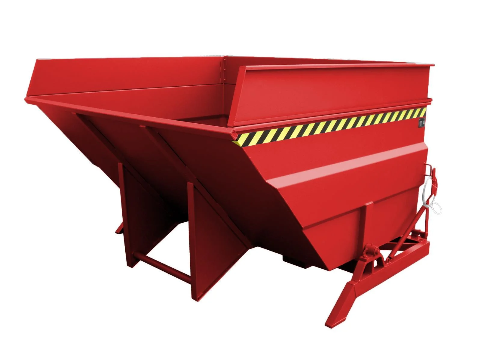 Contenitore ribaltabile BKC 400, 4 m³, dimensioni 2310 × 2280 × 1480 mm, contenitore di grande volume.