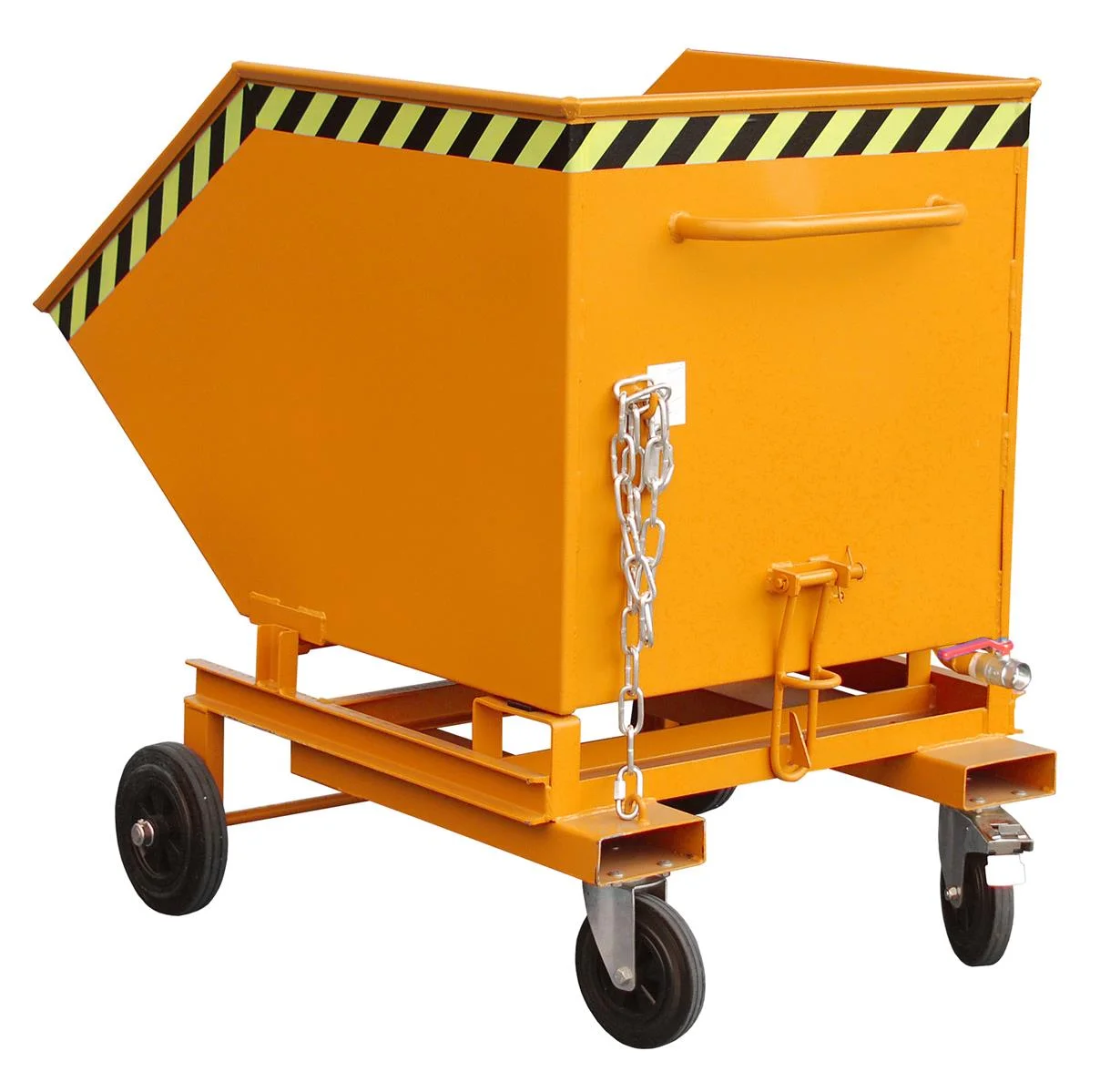 Chip Cart SKW-ET 600 Liters 1395x1070x1155mm RAL 2000 Yellow Orange
