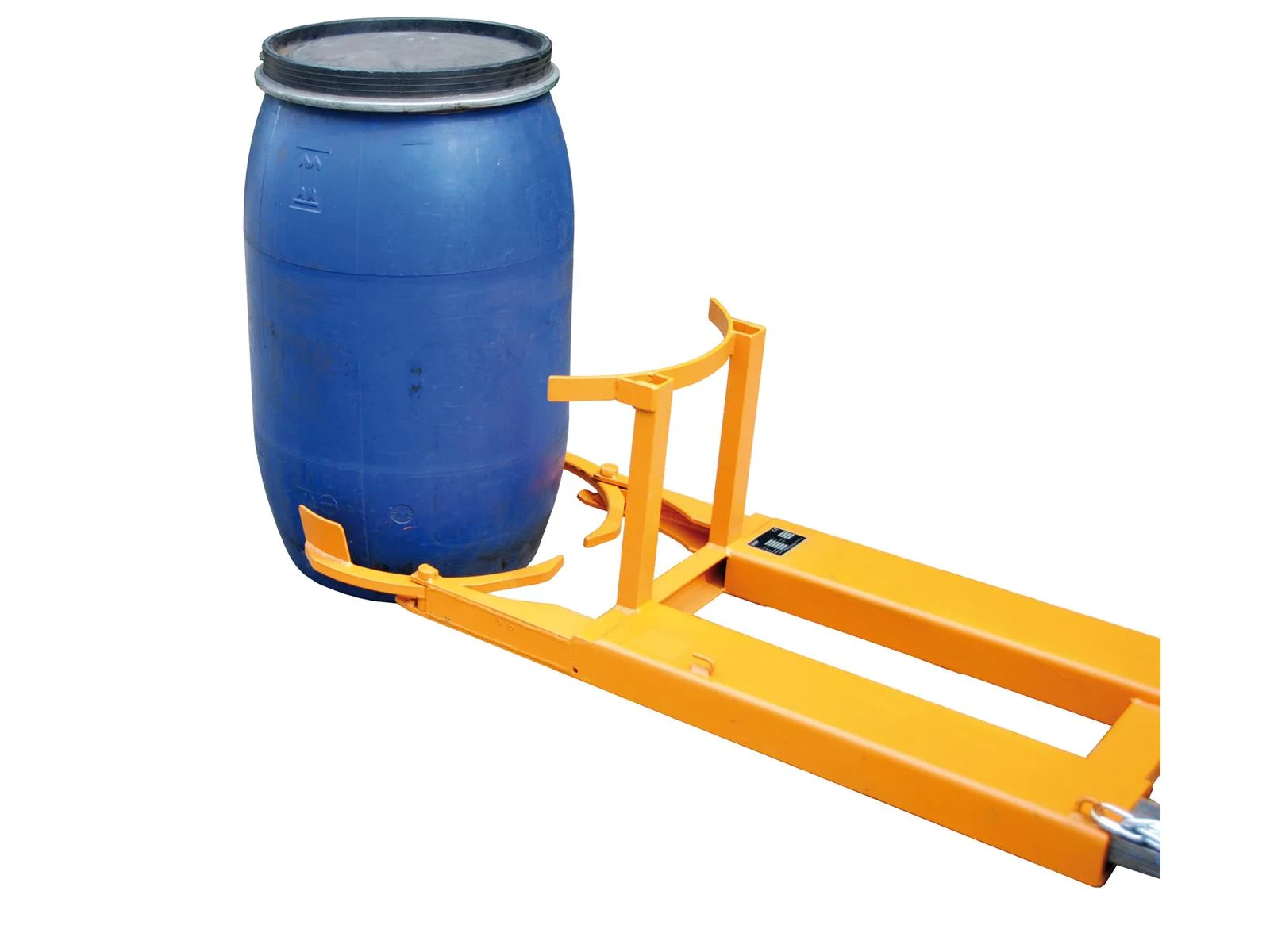 Drum Lifter FH 1380x600x480mm for 1x 220 Liter Drum, RAL 2000 Yellow-Orange