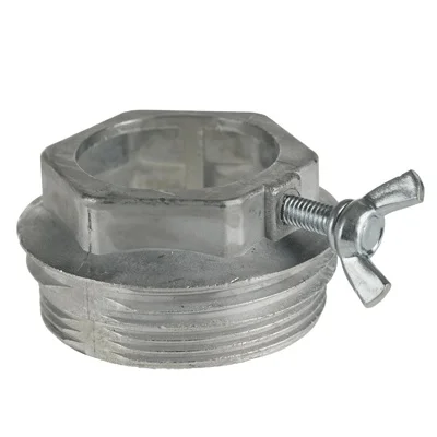 Raccordo per fusto-G 2" e M 64 x 4 per tubo Ø 40 mm, Gewinde-Mutter, Schlauchschelle, Verbindungsstück, Metall, Schlauchklemme