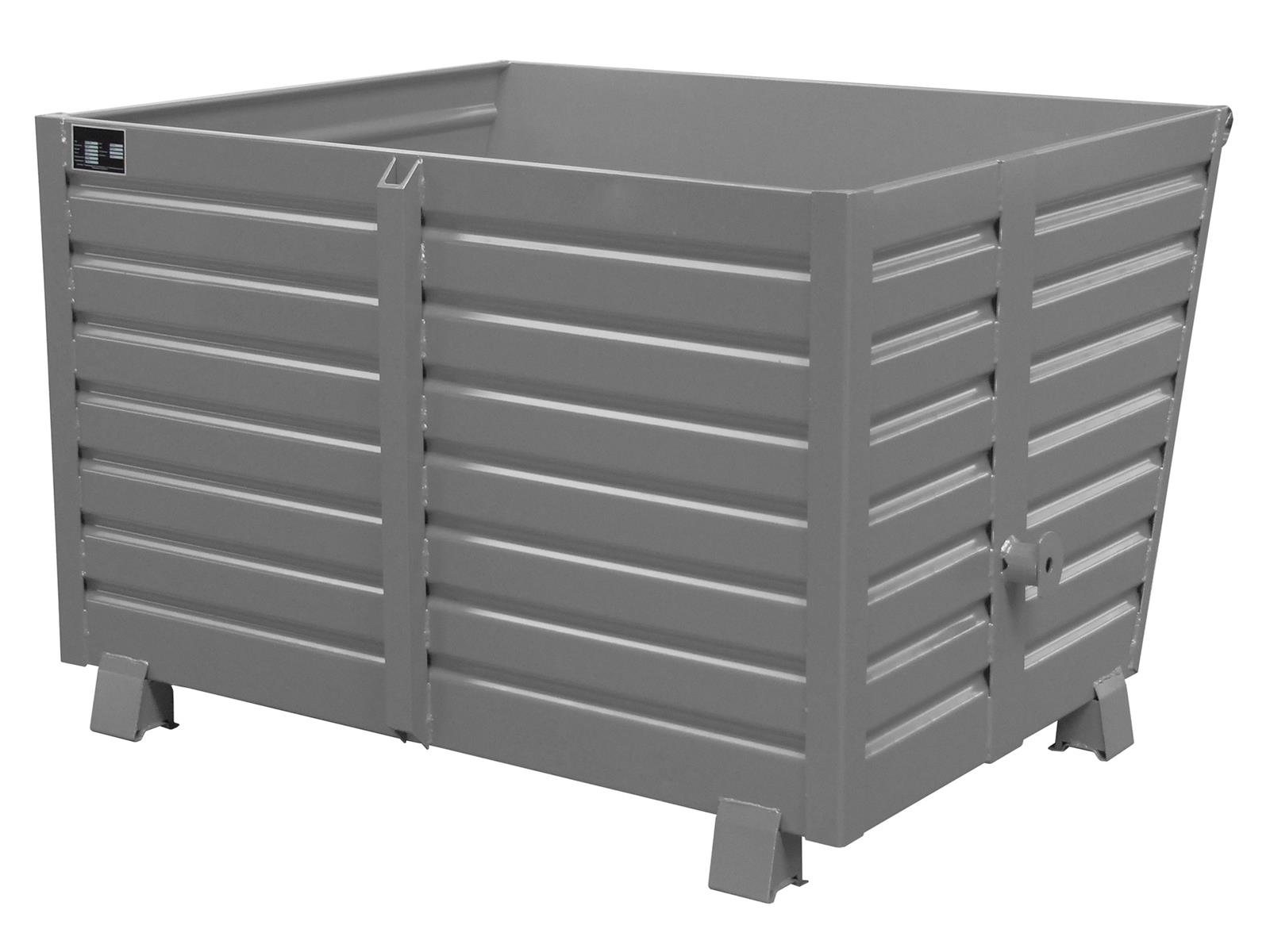 Stapelkipper BSK 150 1200x1500x1000mm 1,5m³ RAL 7005 Mausgrau