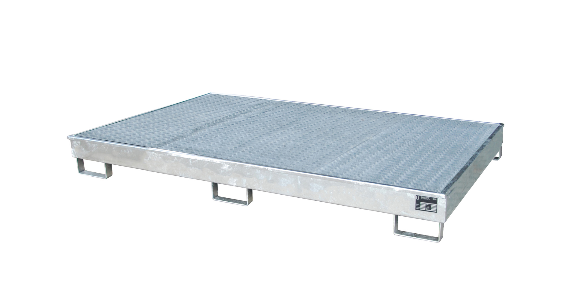 Regalwanne 2165x1315x230mm 240 Liter mit PE-Einsatz und Gitterrost 2200-1 feuerverzinkt