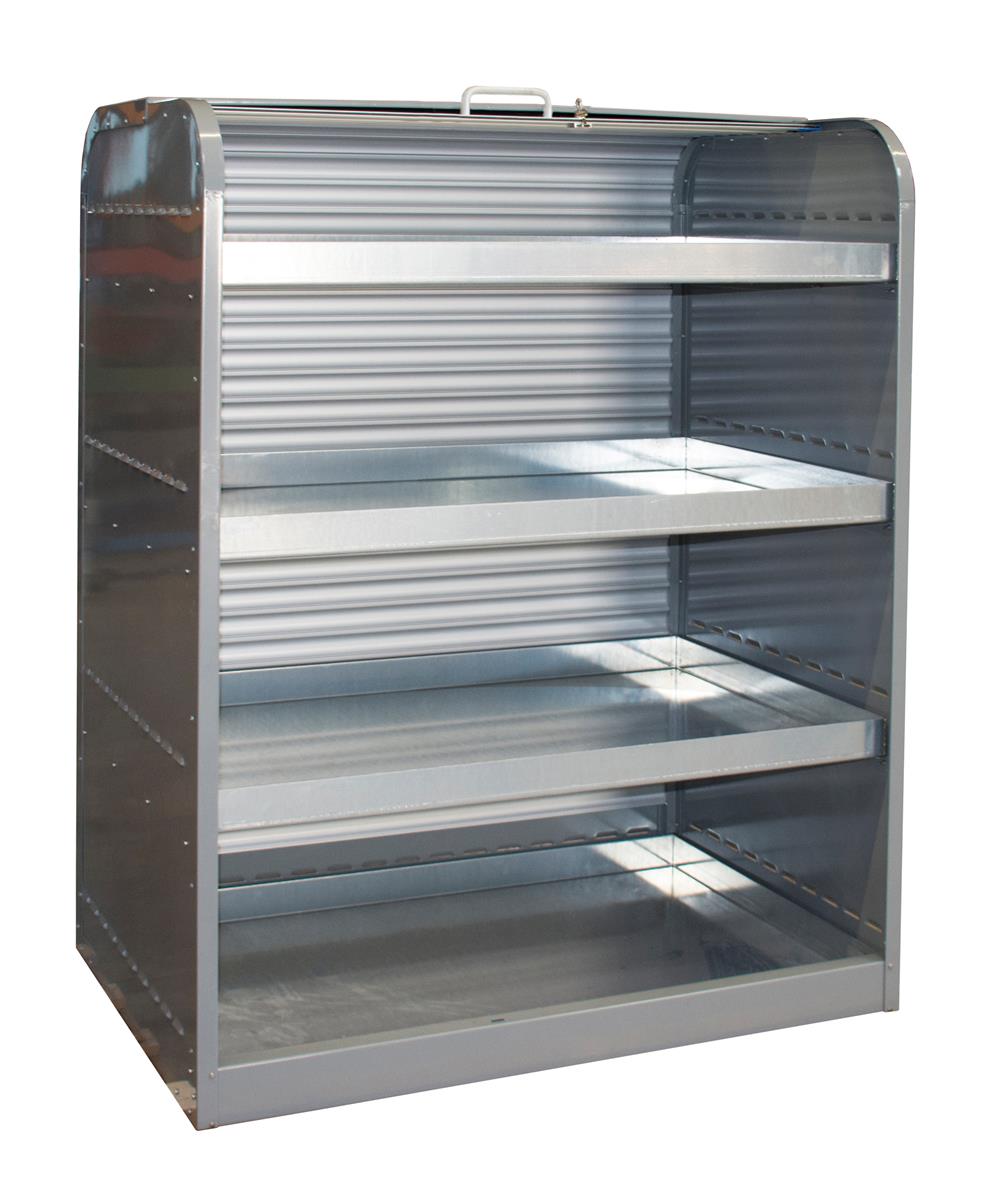 Gefahrstoff-Rolladenschrank RSG-4 1300x870x1610mm RAL 7005 Mausgrau