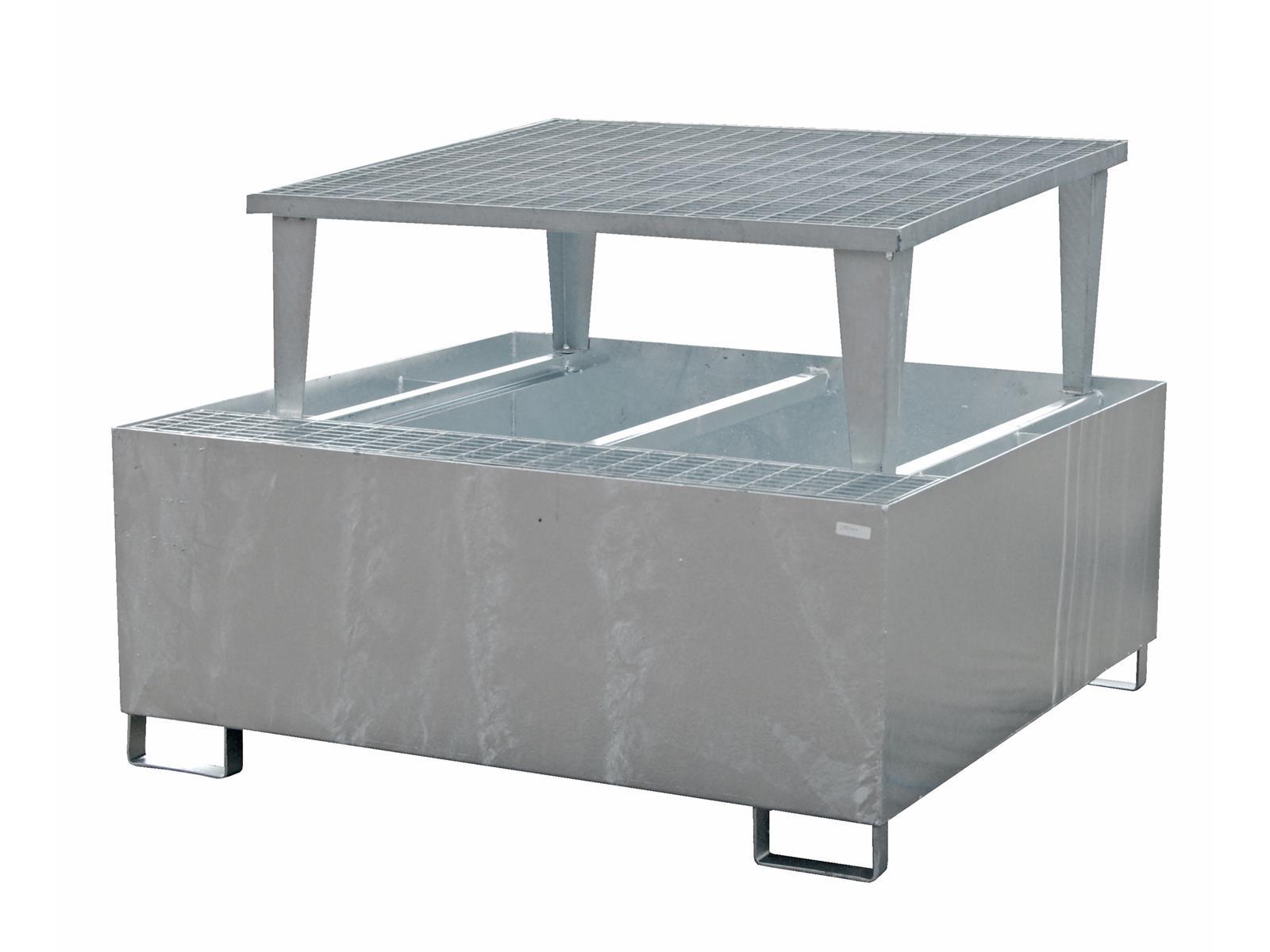 Auffangwanne 1460x1460x1090mm 1000 Liter Typ AWA lackiert AWA 1000 feuerverzinkt