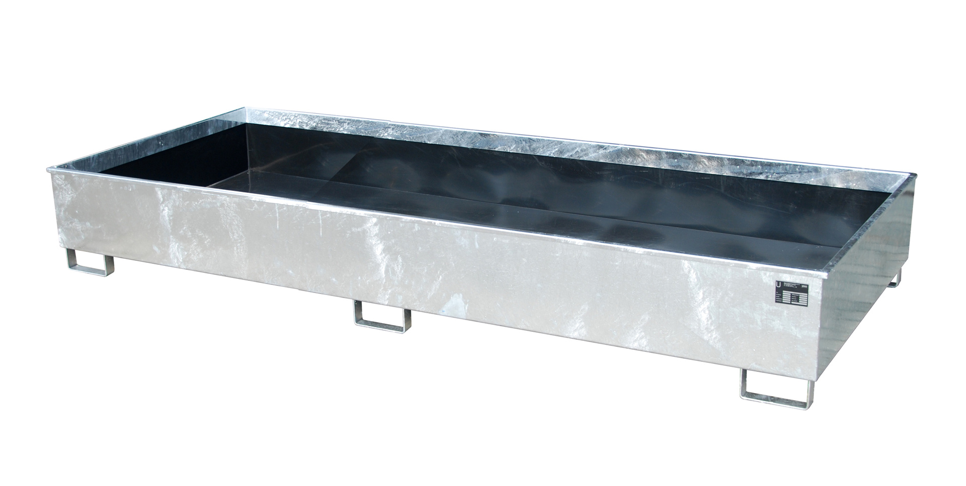 Regalwannen 3265x1315x385mm 1000 Liter mit PE-Einsatz feuerverzinkt