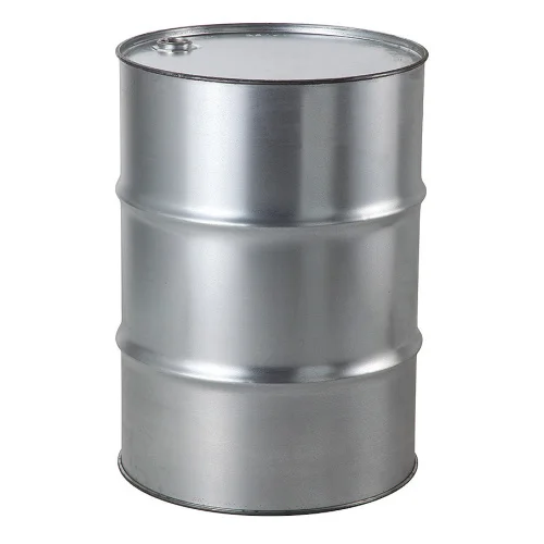 Fusto metallico zincato con tappo, 200 L, 595 × 595 × 820 mm, Ölfass, Metallfass, Stahltrommel, Barrel, Dreikantiger Stäbchen?