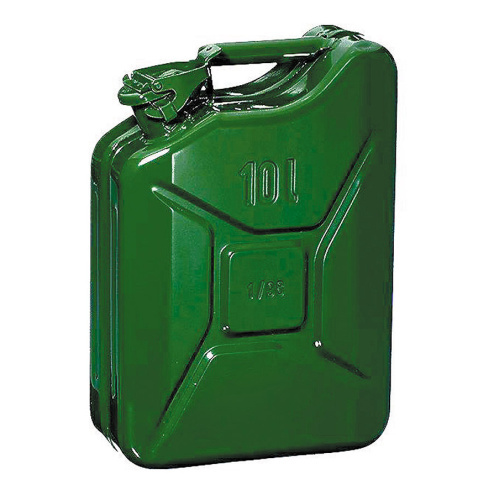 Robuster 10 L Metall-Benzinkanister für sicheren Kraftstofftransport und -lagerung Robuster 5 L Metall-Benzinkanister für sicheren Kraftstofftransport und -lagerung