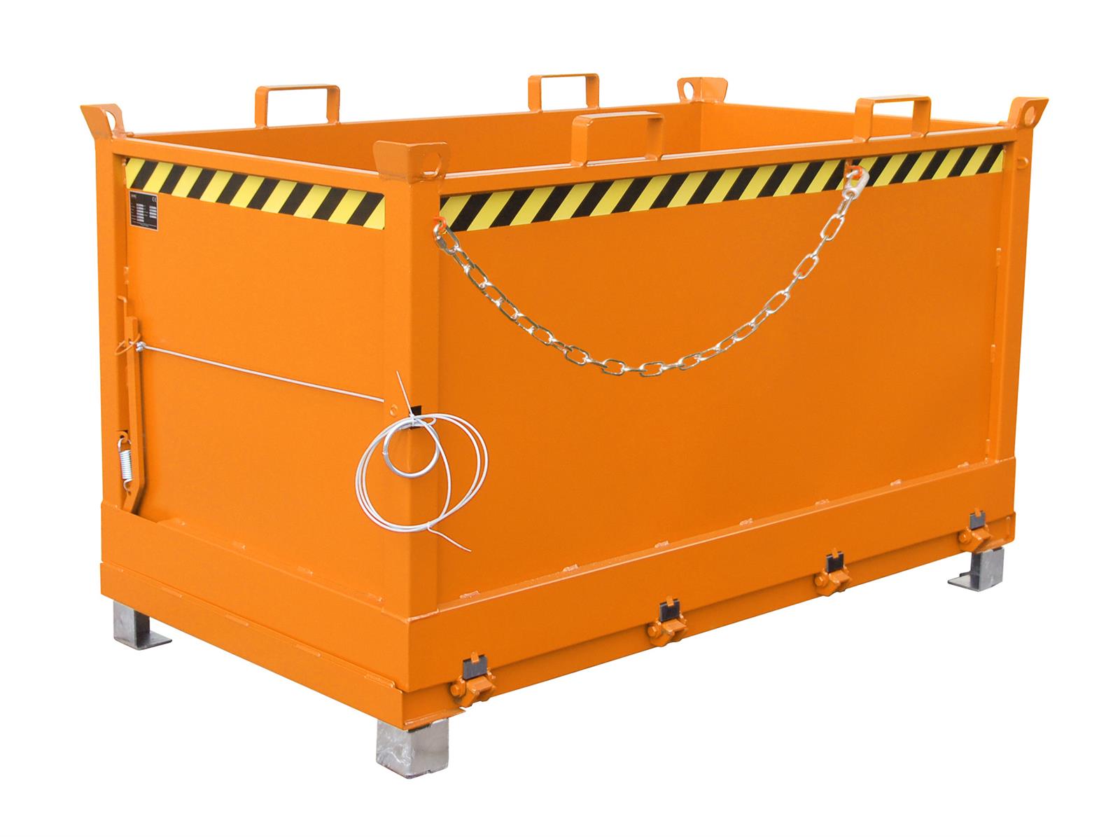 Klappbodenbehälter FB 1500 1,50m³ 1040x1845x1145mm RAL 2000 Gelborange