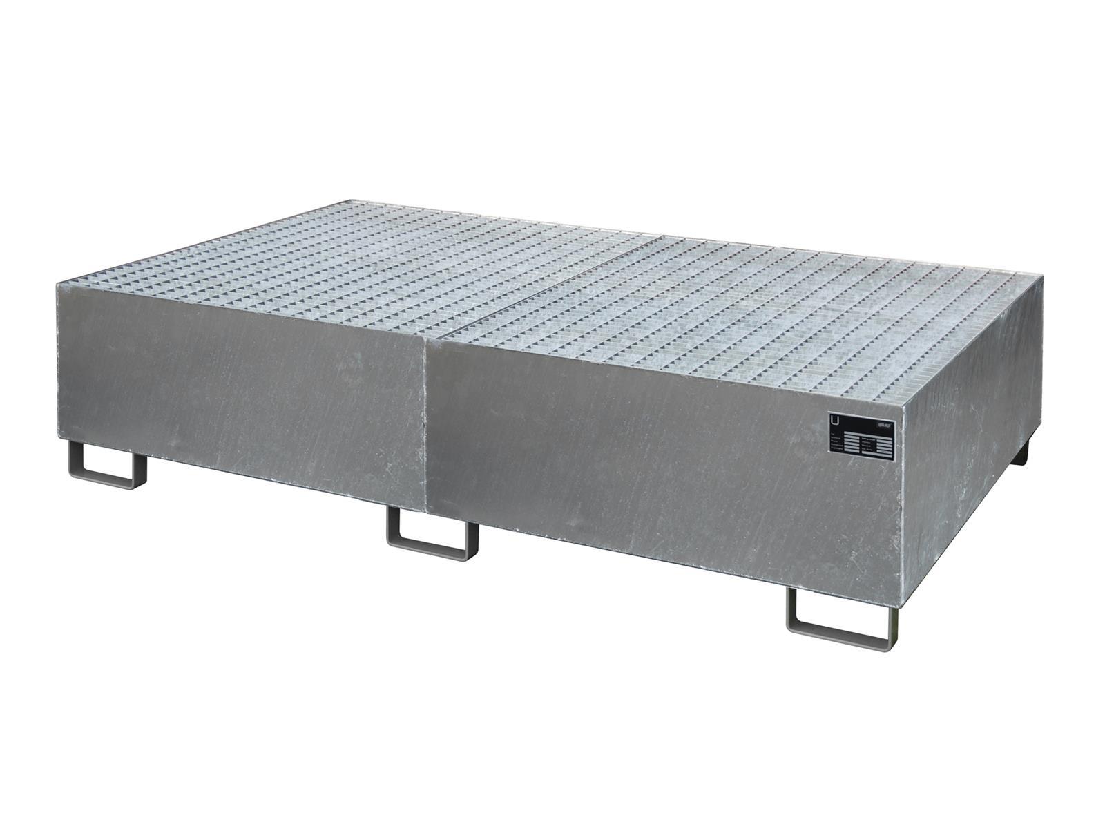 Regalwannen 2150x1300x505mm 1000 Liter mit Gitterrost feuerverzinkt