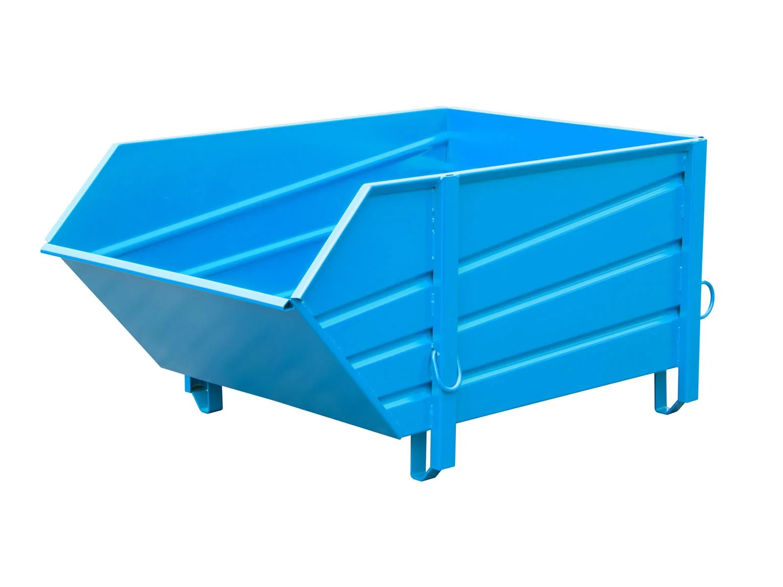 Construction Material Container BBP 100 1.00m³ 1580x1070x800mm RAL 5012 Light Blue