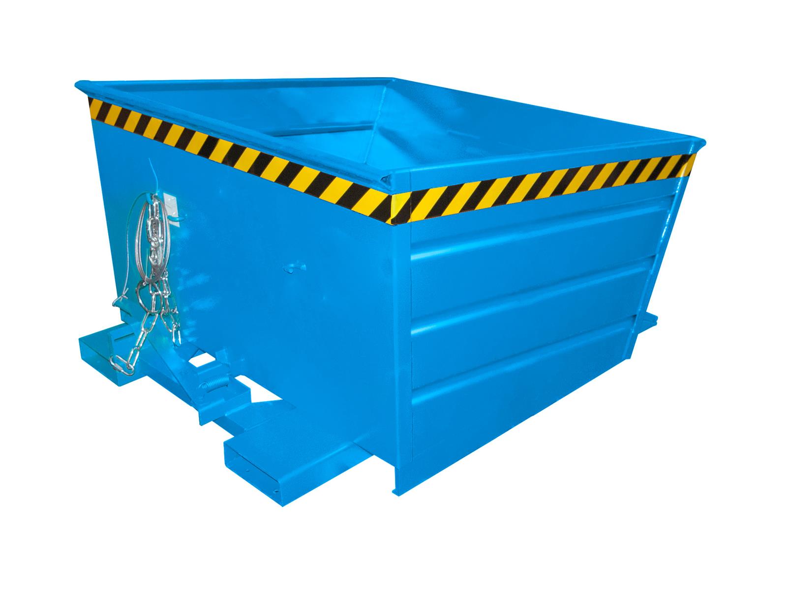 Kippbehälter VD 800 0,80m³ 1375x1200x730mm RAL 5012 Lichtblau