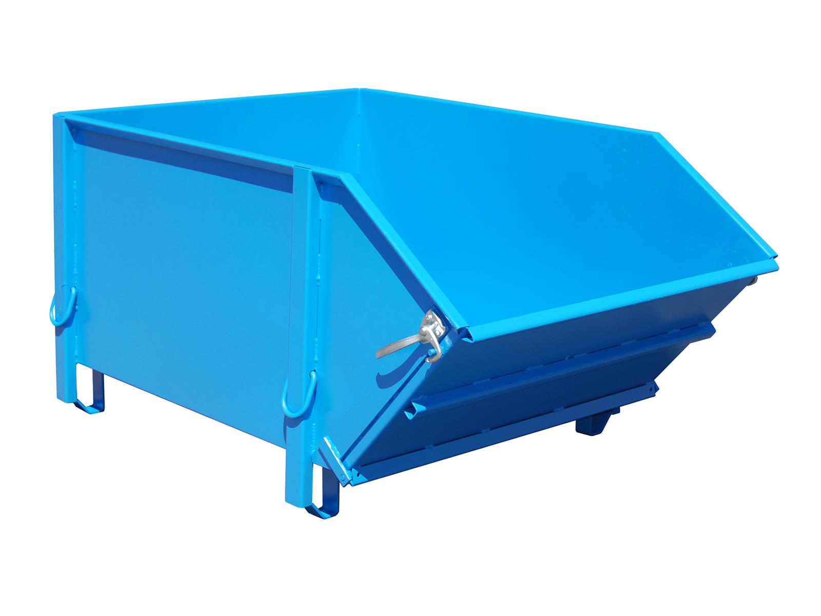 Baustoff-Behälter BBK 100 1,00m³ 1515x1070x800mm RAL 5012 Lichtblau