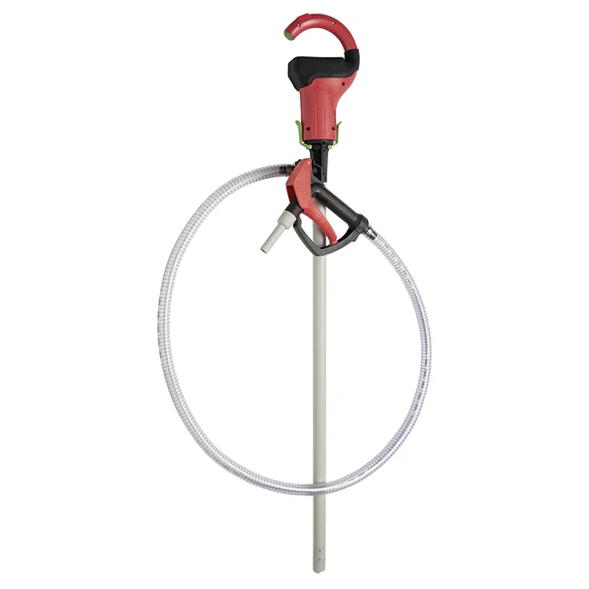 Set di pompe Combiflux per soluzione di urea AdBlue®, per piccoli volumi di riempimento, con motore a batteria rimovibile.