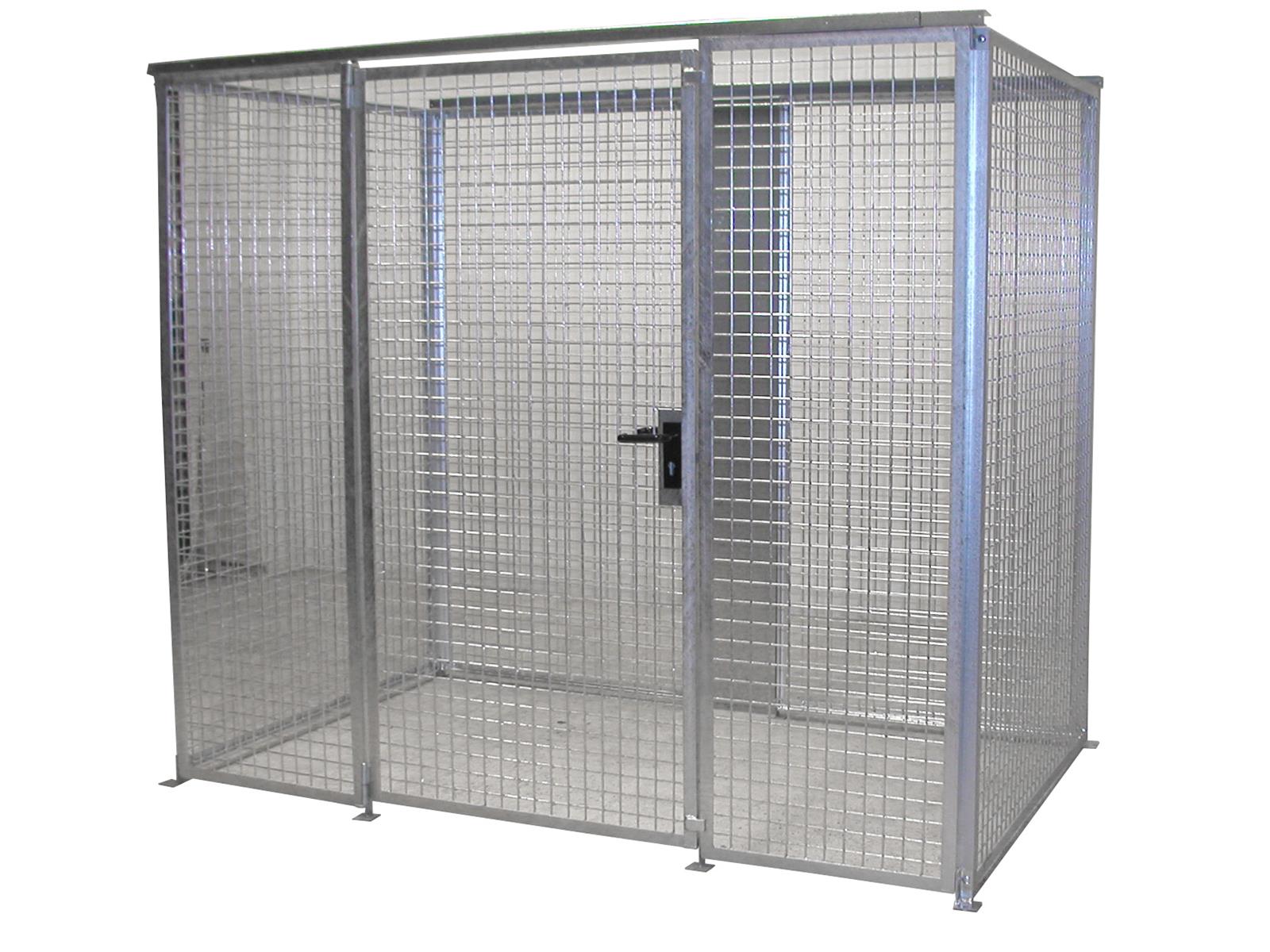 Gasflaschen-Container GFC-M3, feuerverzinkt GFC-M3 Gasflaschen-Container – Flexibler und modularer Gaslagerungsbehälter für Außenbereiche