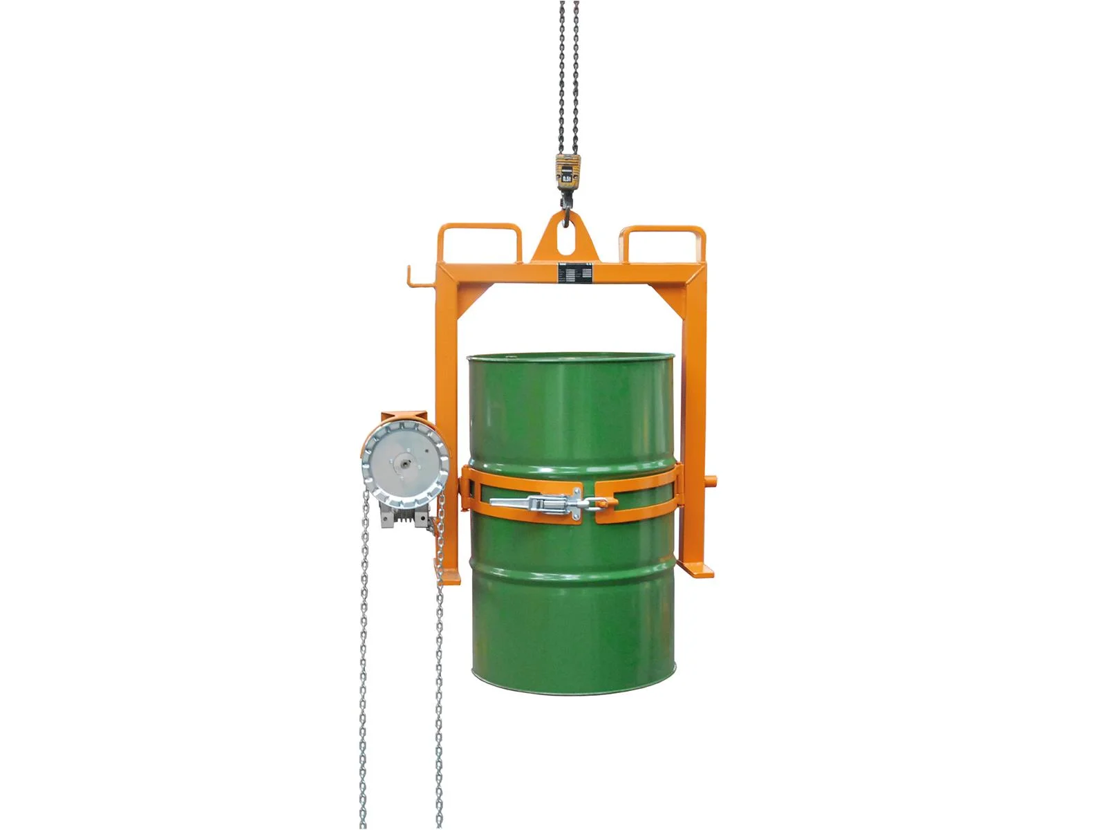 Sollevatore per fusti con catena (attacchi per gru) 650 × 1020 × 1010 mm