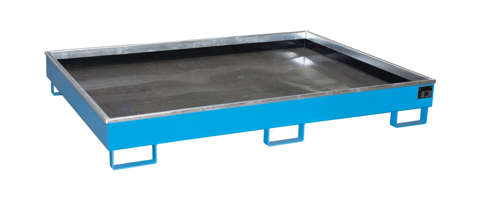 Regalwannen 1765x1315x255mm 240 Liter mit PE-Einsatz RAL 5012 Lichtblau