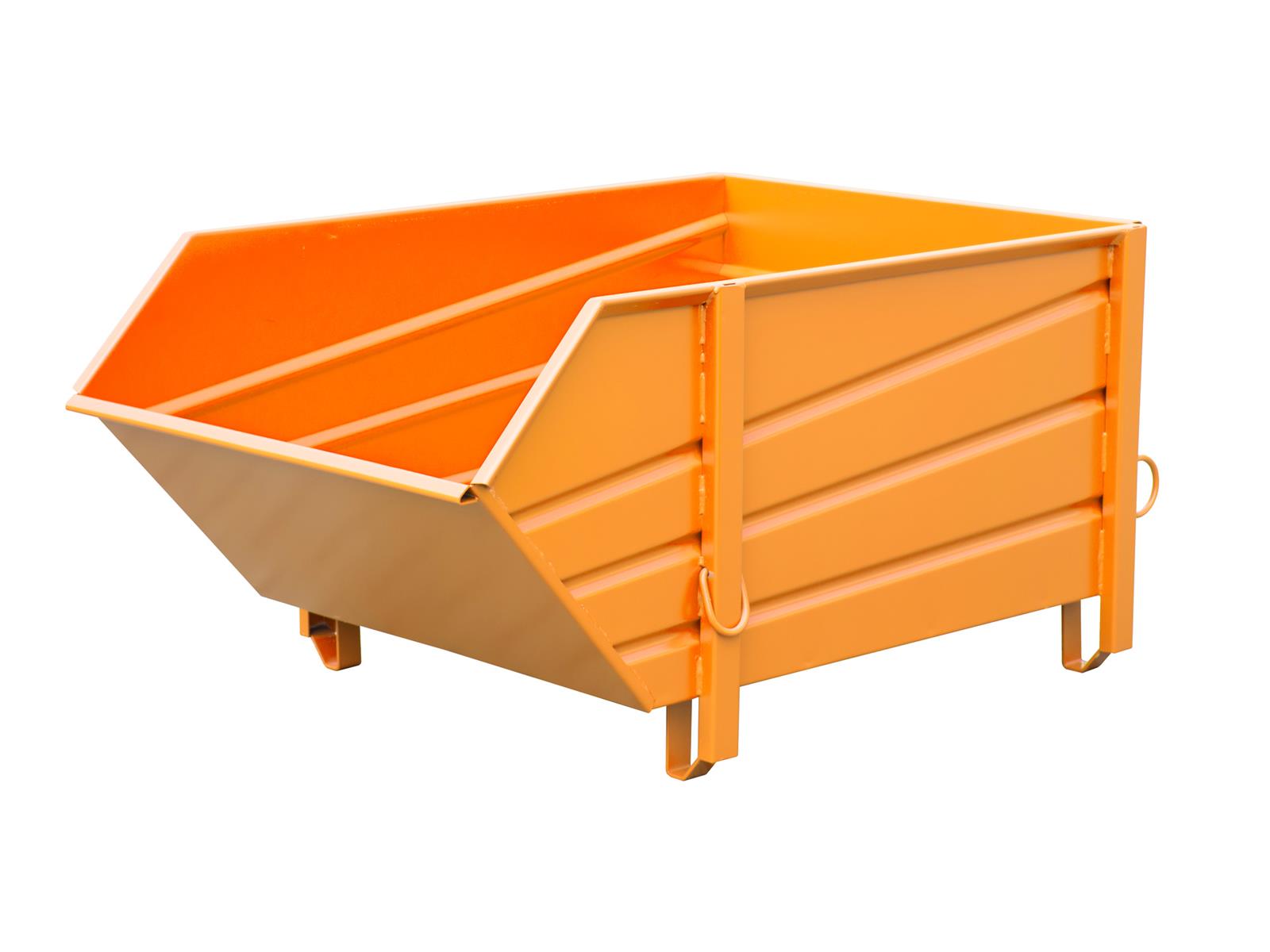 Baustoff-Behälter BBP 100 1,00m³ 1580x1070x800mm RAL 2000 Gelborange