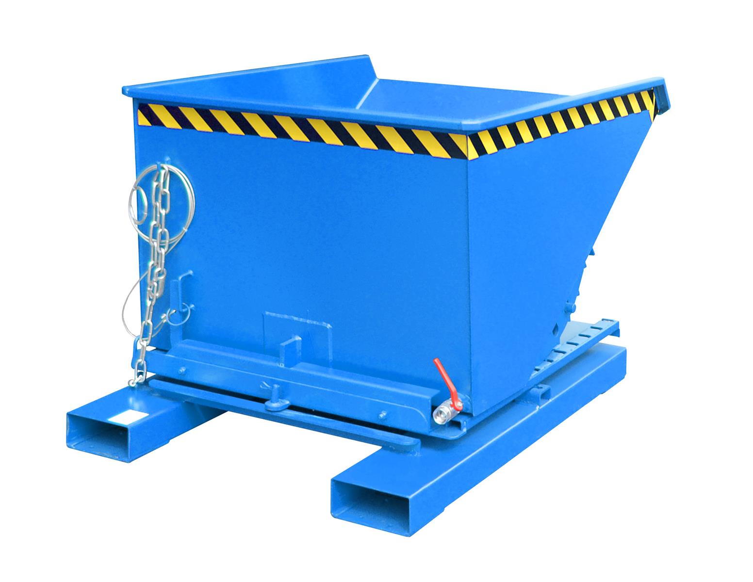 Spänebehälter S3S 600 0,60m³ 1460x1070x890mm RAL 5012 Lichtblau