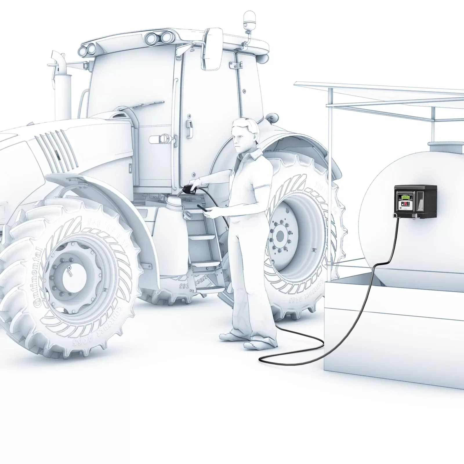 PIUSI CUBE 70 B.SMART – 230V Diesel Dispenser with App Control 🌟