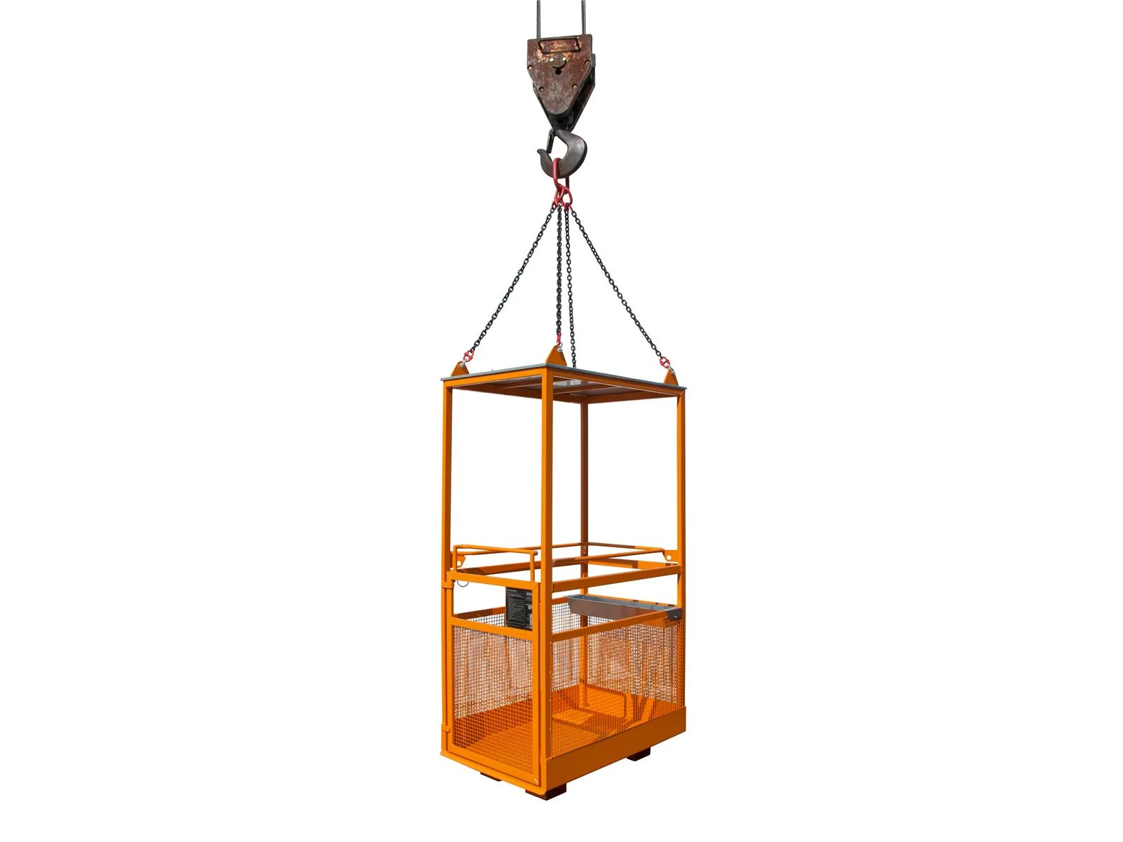 Aerial Work Platform MB-K-IV | TÜV-Certified with 300kg Load Capacity | Secure Standing Space for 2 People RAL 2000 Yellow-Orange