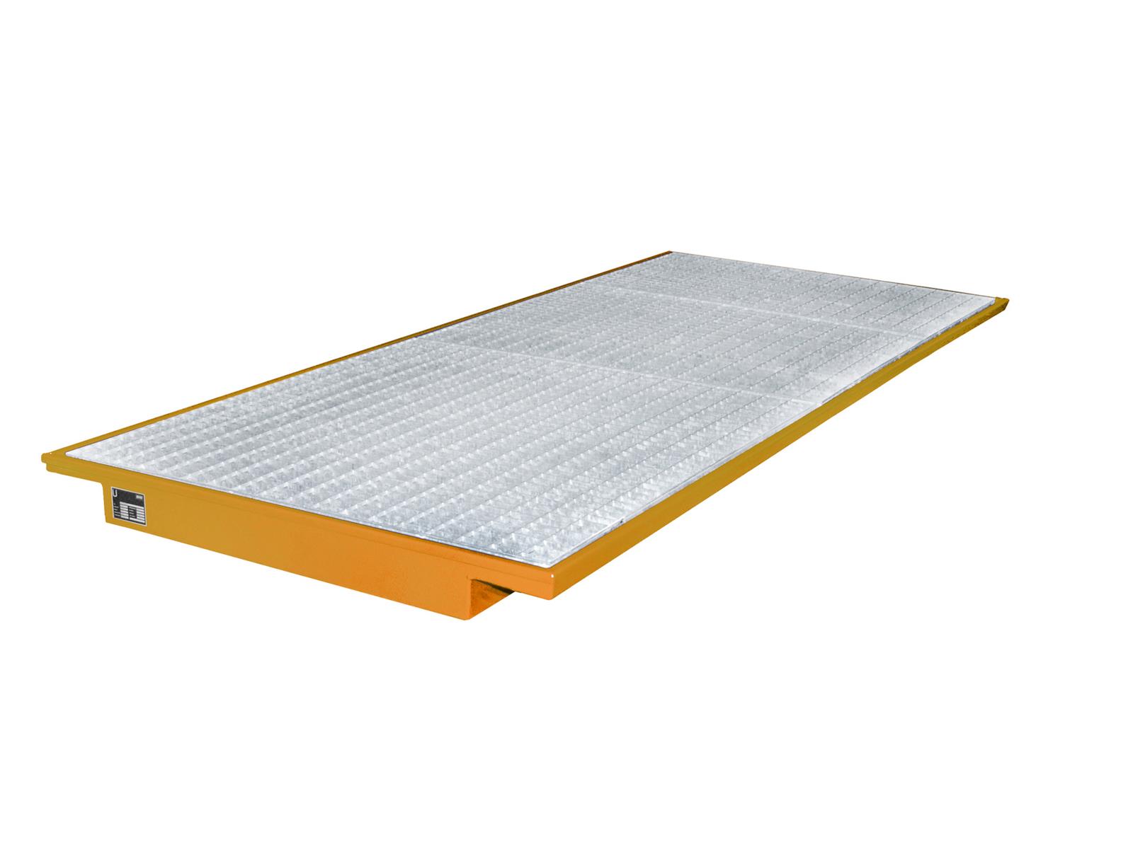 Einhängewannen 3250x1250/915x110mm 200 Liter Typ EHW 3300 RAL 2000 Gelborange