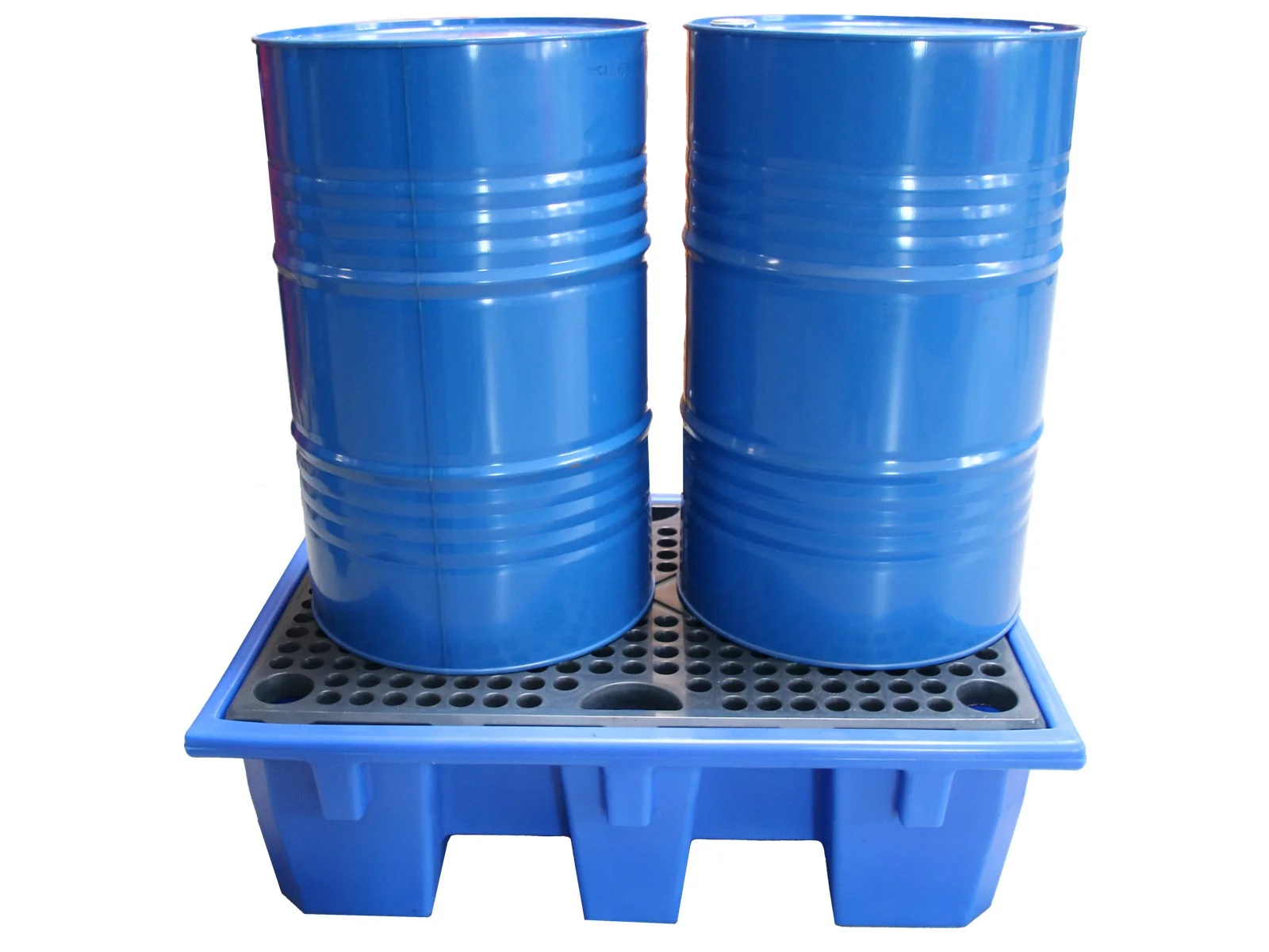 Spill Containment Pallet for 2 Drums – 240 Liters made of HDPE