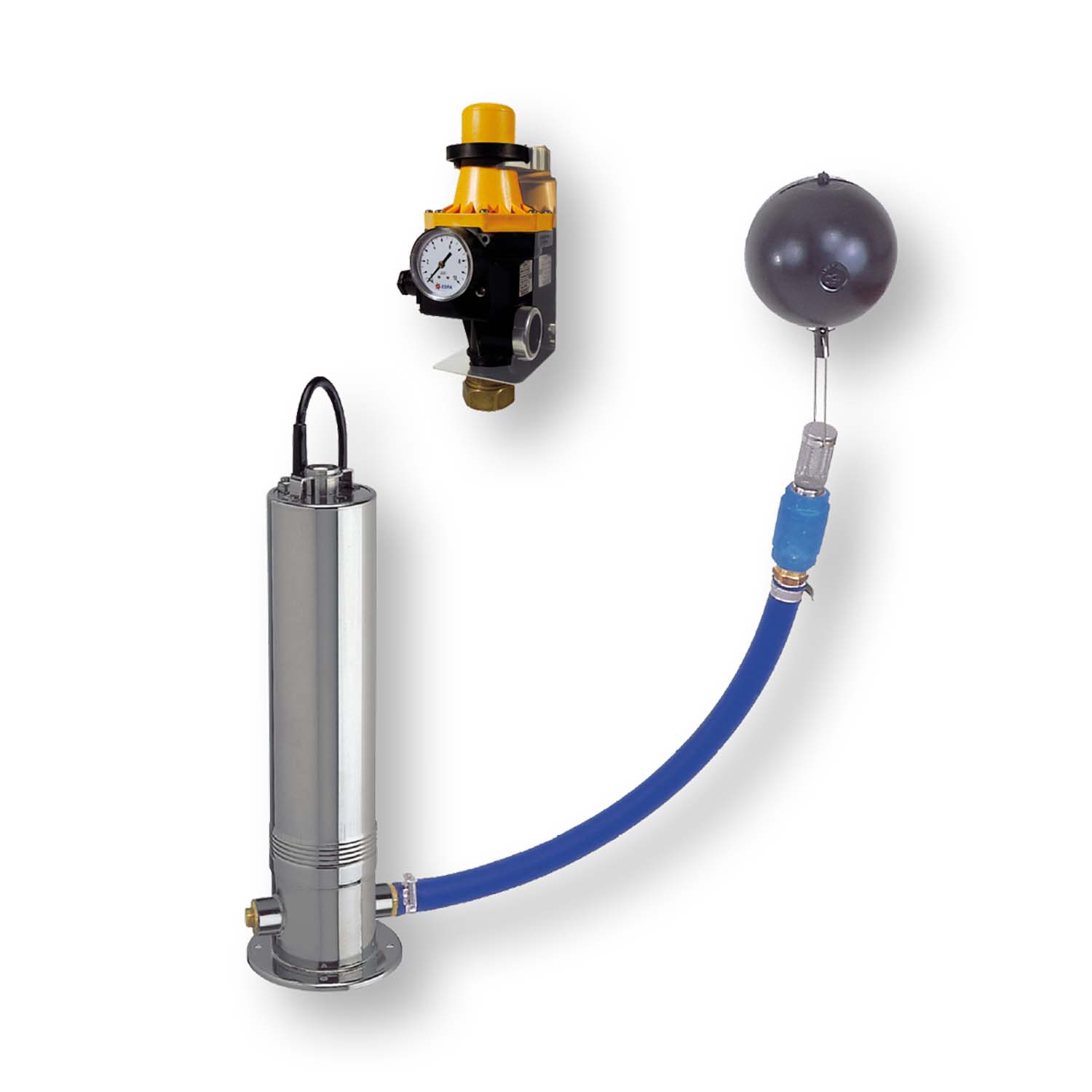 Roth pompa sommersa a pressione Combipress, Tiefenpumpe, Pumpeneinheit, Druckmesser, Schlauchanschluss, Gasballast?