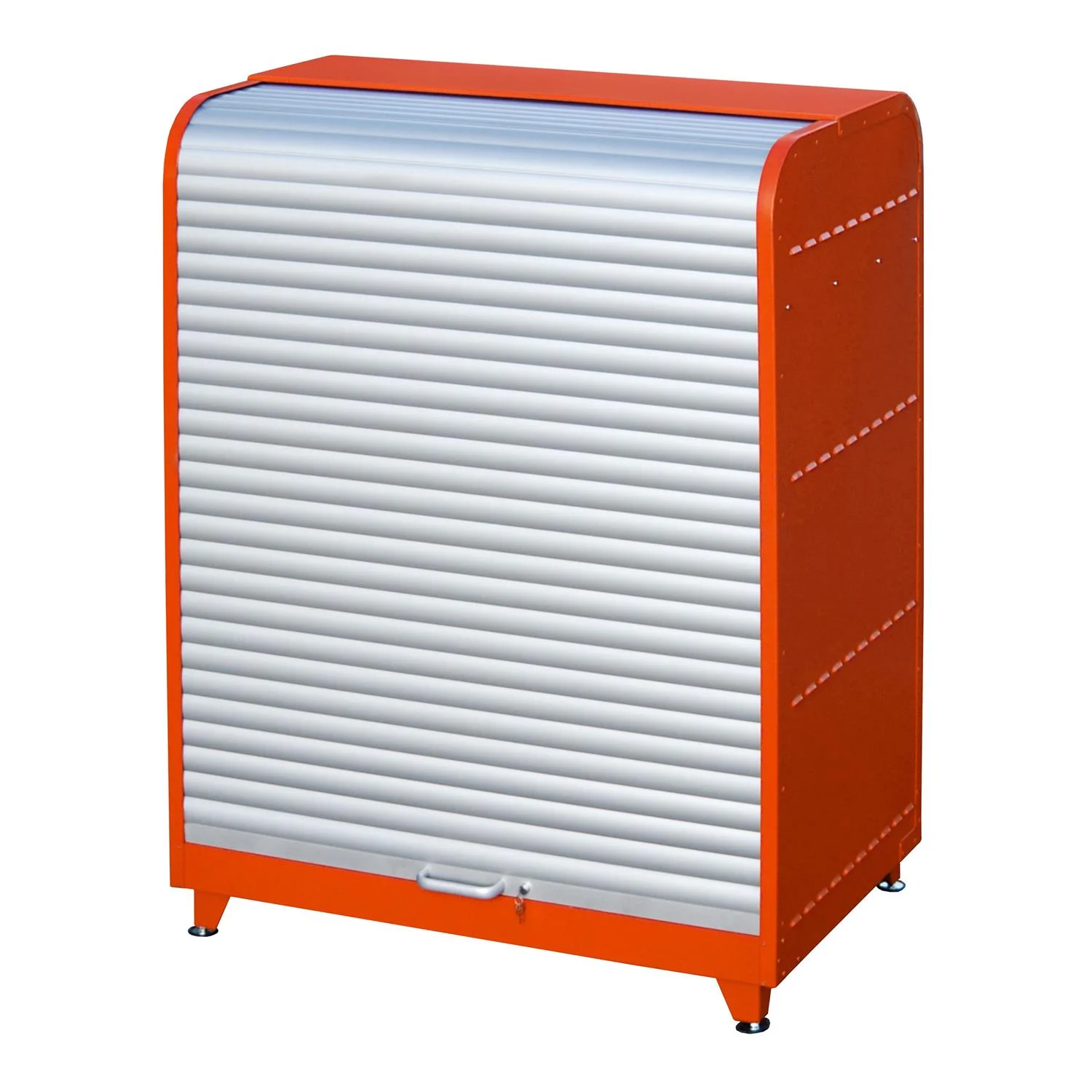 Hazardous Material Roller Shutter Cabinet RSG-1 1300x870x1610mm RAL 2000 Yellow-Orange 🟠