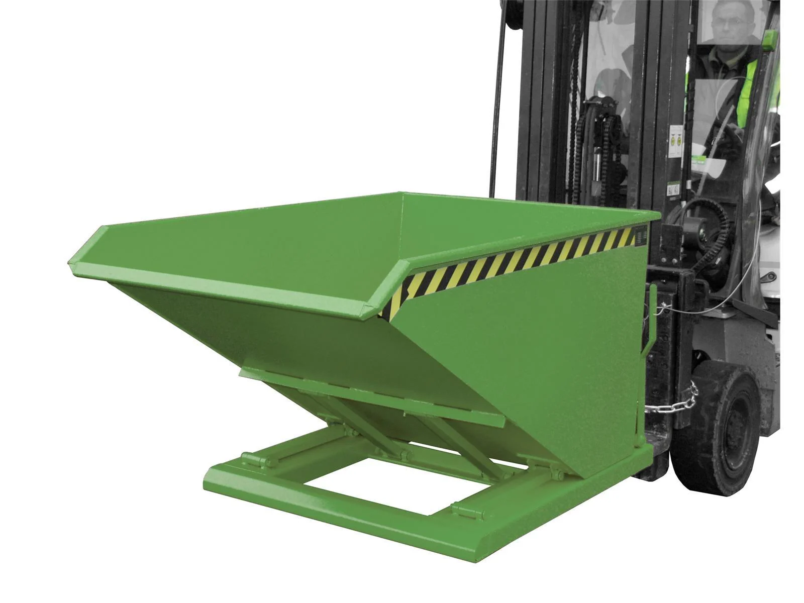 Kippbehälter NK 75 0,75m³ 1700x1080x880mm RAL 6011 Resedagrün