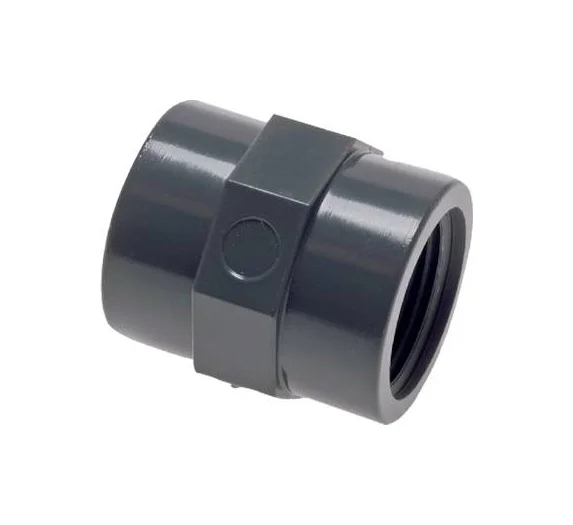 Coupling Rp 3/8"-Rp 3/8", PVC-U