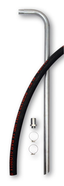 Saugleitung für 200 lt. Fass DN32, für Fernölapparatur IG 1/2" TECALEMIT