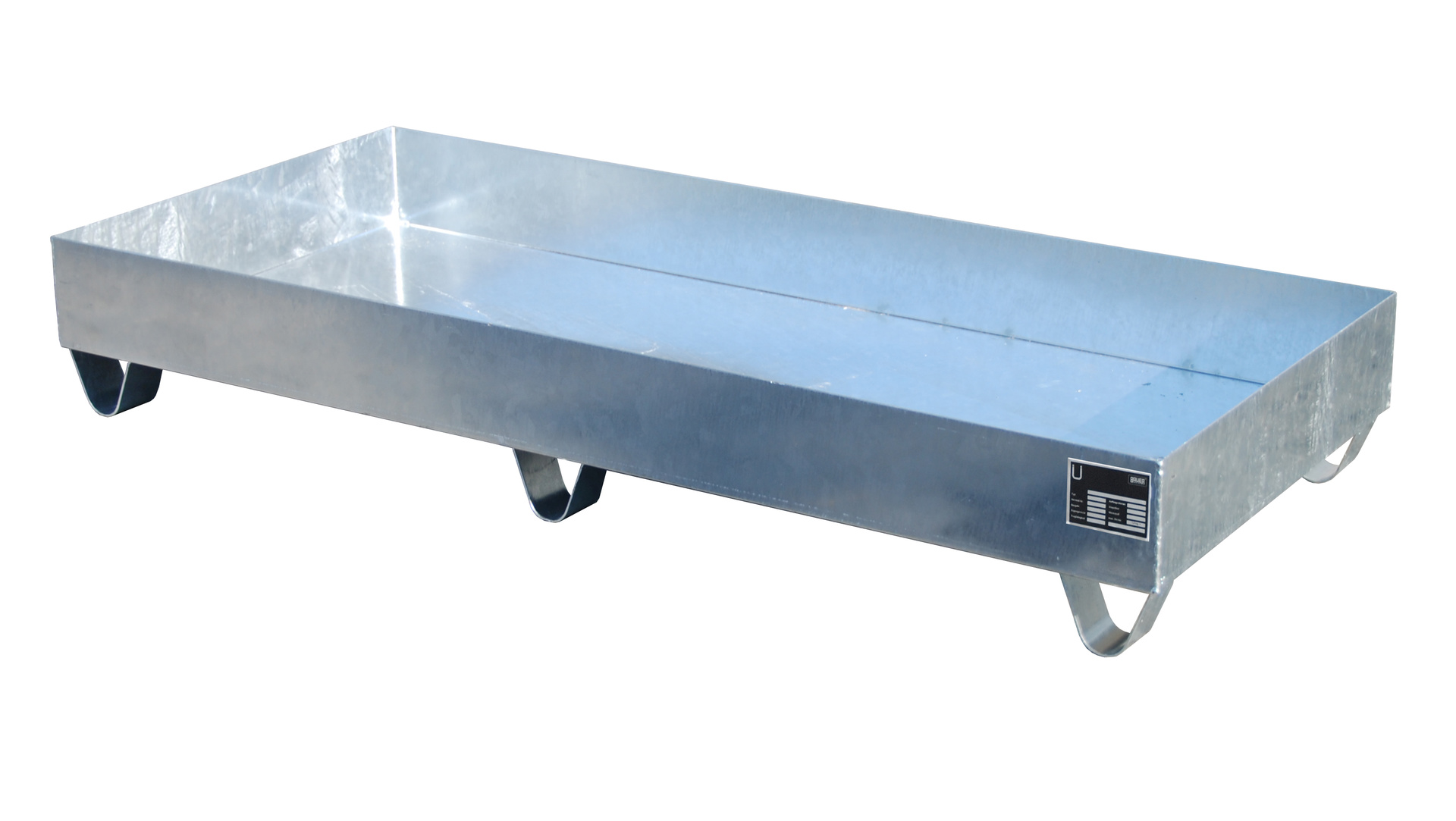 Auffangwanne 1800x800x275mm 217 Liter Typ Serie 2000 ohne Gitterrost feuerverzinkt