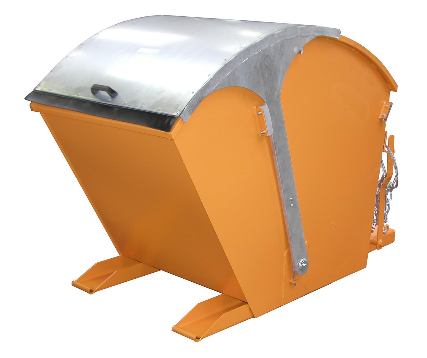 Kippbehälter 1m³ 1750x955x1220mm RD 1000 RAL 2000 Gelborange