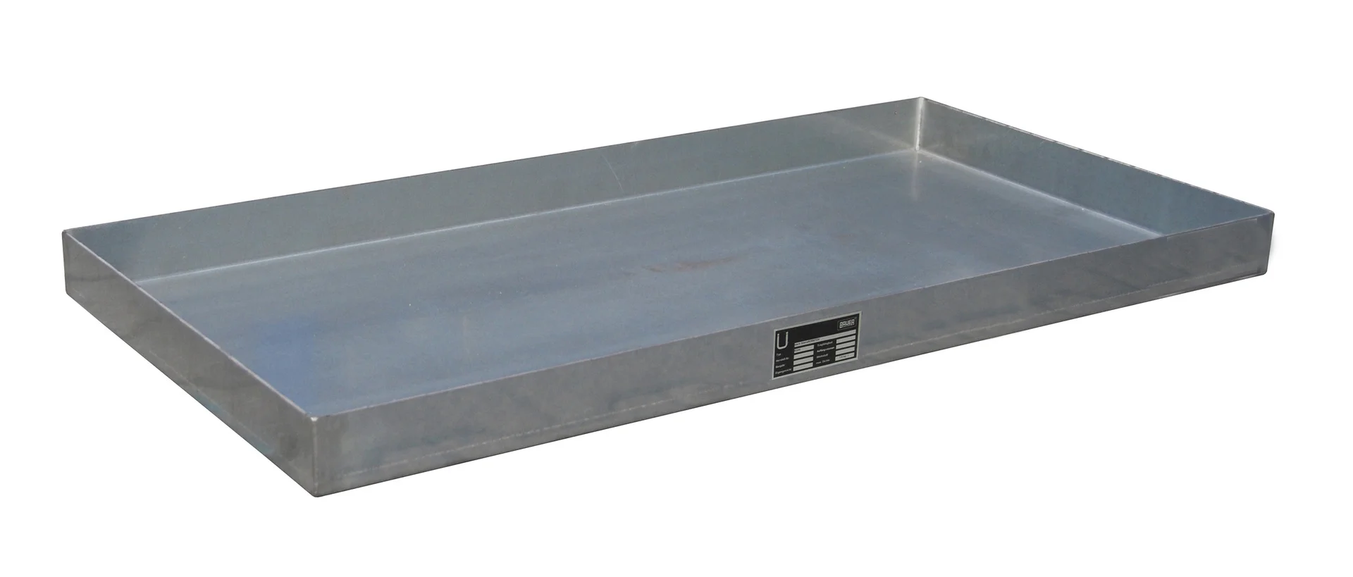 Vasca di contenimento piccolo formato 940x470x60 mm 25 Litri, Metallablage, Blechbehälter, Rechteckige Ablage, Industrietray, metallisch