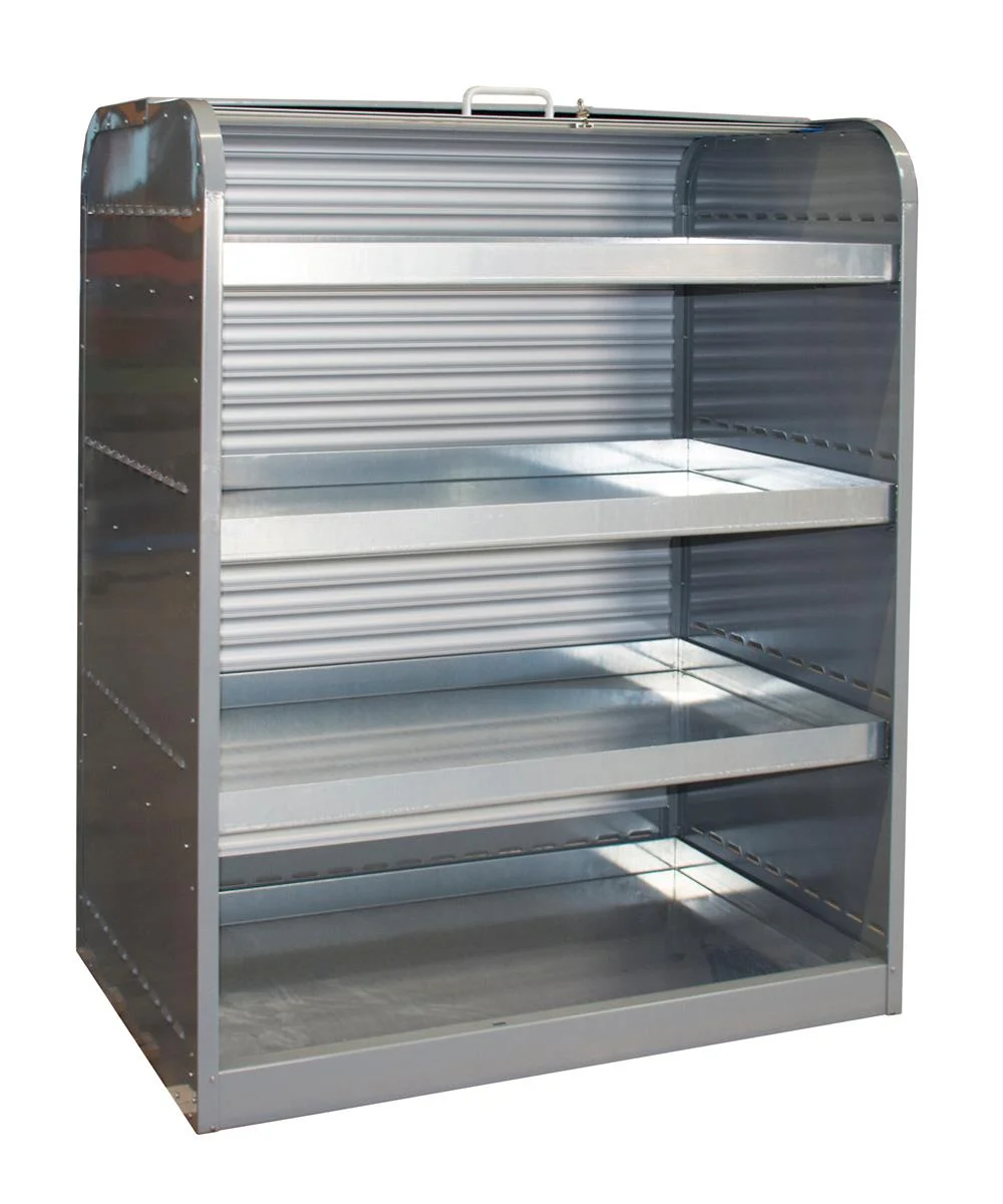 Gefahrstoff-Rolladenschrank RSG-4 1300x870x1610mm RAL 7005 Mausgrau
