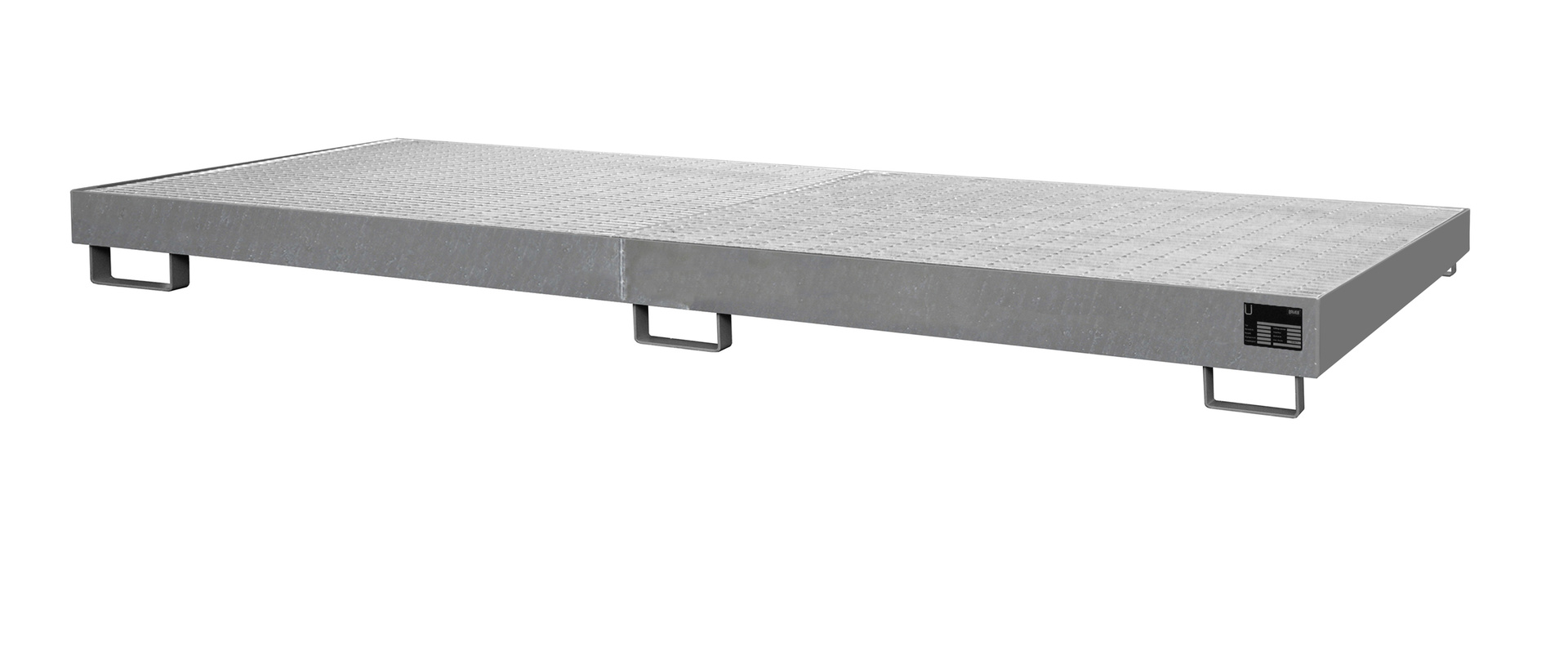 Regalwannen 3250x1300x190mm 240 Liter mit Gitterrost feuerverzinkt