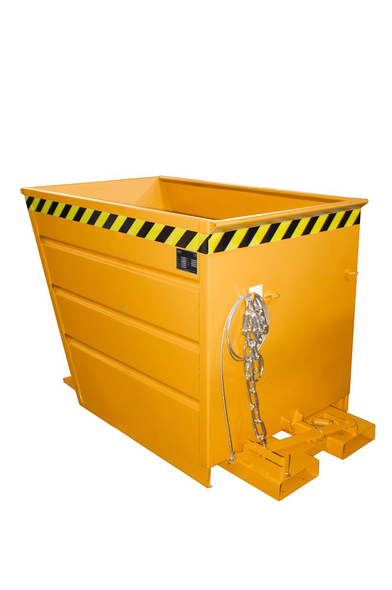 Kippbehälter VG 700 0,70m³ 1440x800x890mm RAL 2000 Gelborange