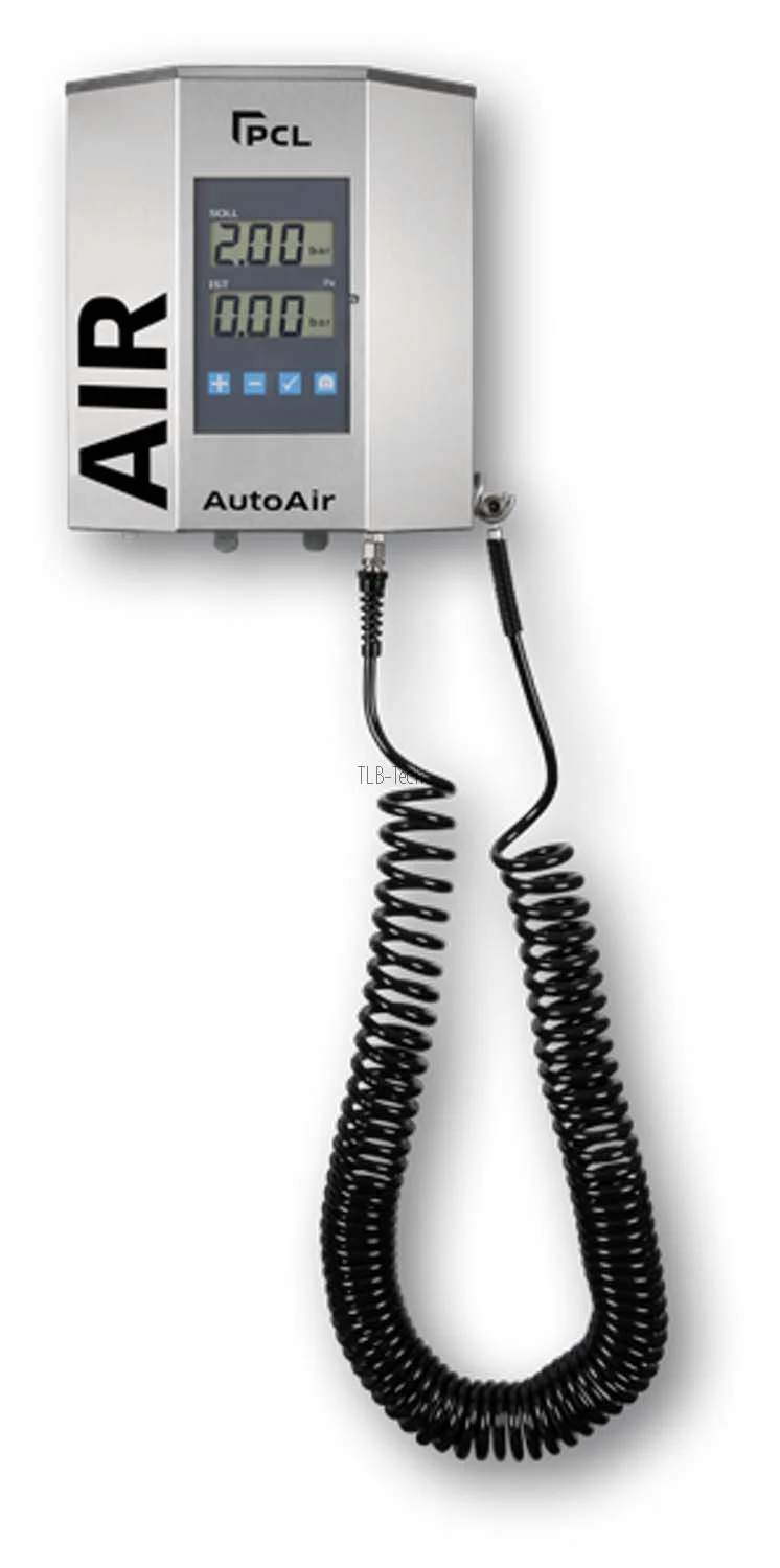 Regolatore elettrico della pressione dei pneumatici AutoAir II per autovetture, a parete, tubo a spirale da 10 m